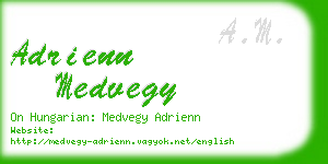 adrienn medvegy business card